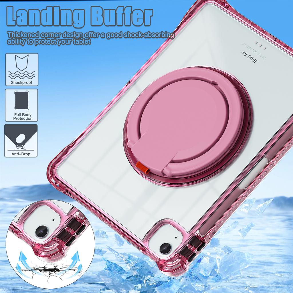 For iPad Air 11 (2025)/(2024)/Air (2022)/(2020)/Pro 11 (2022)/(2021)/(2020)/(2018) Case Rotary Kickstand Tablet Cover