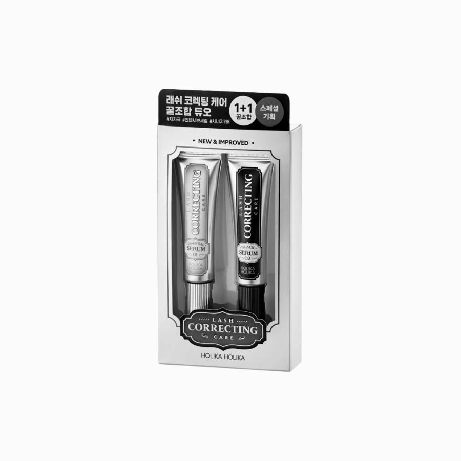 

HOLIKA HOLIKA Уход для коррекции ресниц 01 Основная сыворотка + 01 Черная сыворотка Специальный набор 1pc