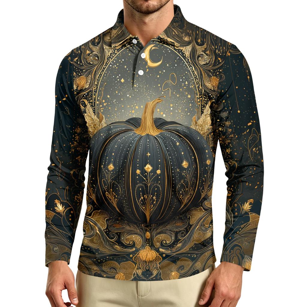Men's Long Sleeve Casual T Shirt Crew Neck Printed Top Lightweight Comfortable Fit Stylish Design Suitable for Everyday Wear
