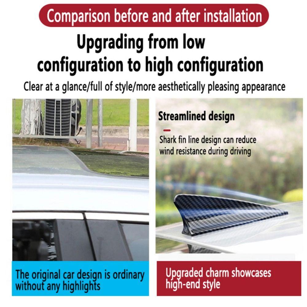 Roof Top Mount FM Signal Amplifier Adapter Car Radio Aerials Shark Fin Antenna  Universal