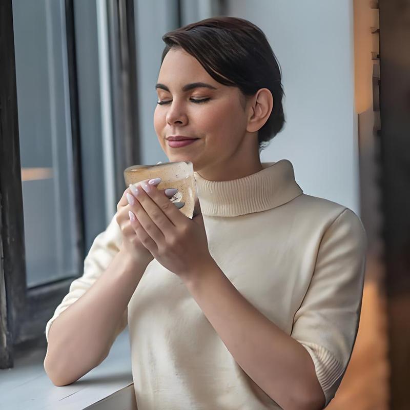 Ručně vyráběný roztomilý keramický hrnek s kachničkou, Keramický hrnek na kávu s kachničkou a lžičkou, Unikátní 3D ručně vyráběné cestovní hrnky