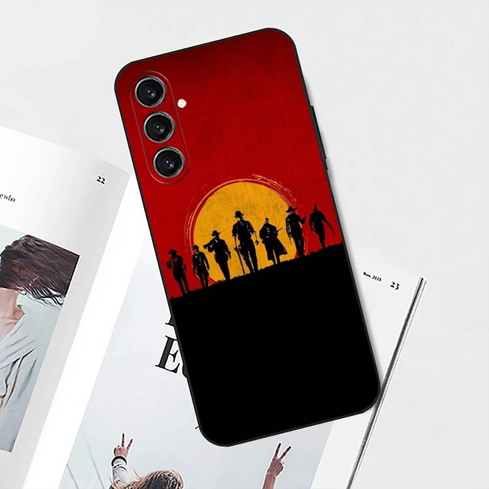 Red D-Dead R-Redemption 2 Phone Case For Samsung S25,S24,S21,S22,S23,S30,Ultra,S20,Plus,Fe,Lite,Note,10 Black Soft Shell