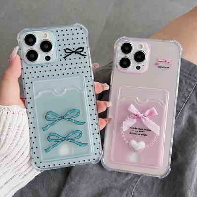 Porte-cartes Fente Étui en Silicone Portefeuille Poche Pour Xiaomi Redmi Note 13 14 Samsung A54 A24 A14 Oppo A78 A58 A38 Tecno Spark 10 Coque Transparent Bumper de Téléphone