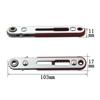 Multi-functional Two-way Forward and Reverse Ratchet Screwdriver Elbow Flat Head Wrench Driver Cross Slotted Screwdriver Tool