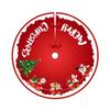 90CM Santa Claus Xmas Tree Bottom Decorative Snowman Elk Xmas Tree Carpet  New Year
