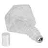 Roll On Refillable Perfume Bottle Empty Glass Aromatherapy Essential Oil Roller Bottles 8ml(Silver Cover Steel Beads )