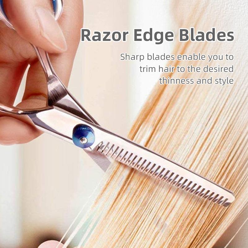 12pcs/set Barbershop Scissors Hairdressing Comb Sets Hair Cutting Accessories Hairdresser's Stainless Salon Styling Tools