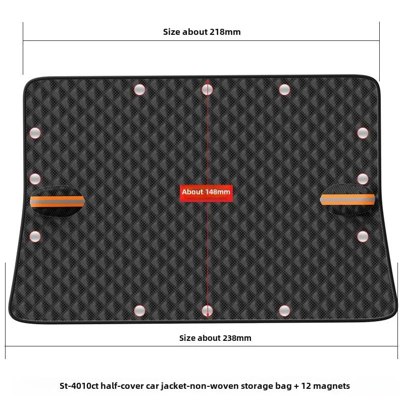 Black car snow shield front windshield visor Glass visor thickened magnetic snow cover antifreeze half-cover jacket