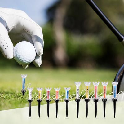 79mm/90mm 5Pcs Golf Training Ball Tee Magnetische Step Down Golf Ball Halter Tees Golf Zubehör