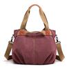 Borsa a tracolla in tela vintage da donna, ad alta capacità e dallo stile semplice, per l'uso quotidiano