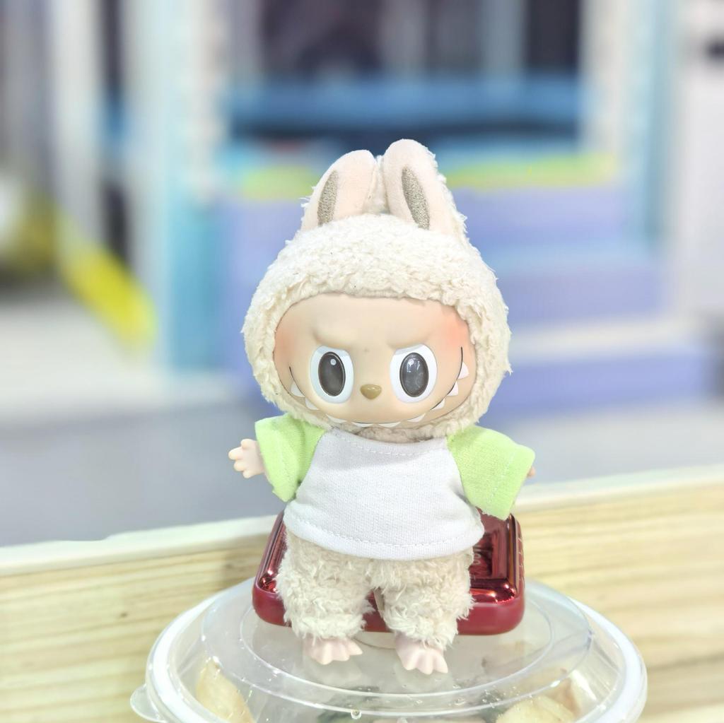 Labubu 17cm Blind Box Doll Clothing - First & Second Gen Macaron Silicone Pendant Outfit