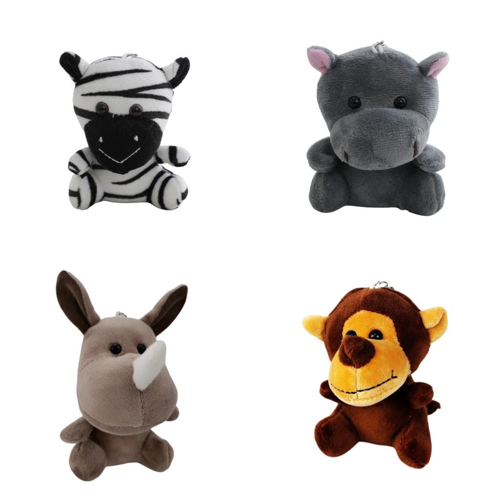 Wholesale Forest Animal Claw Machine Dolls Four Inch Tiger And Lion Plush Toys, Keychain Decorations And Accessories Plush, Pp Cotton, Customizable)