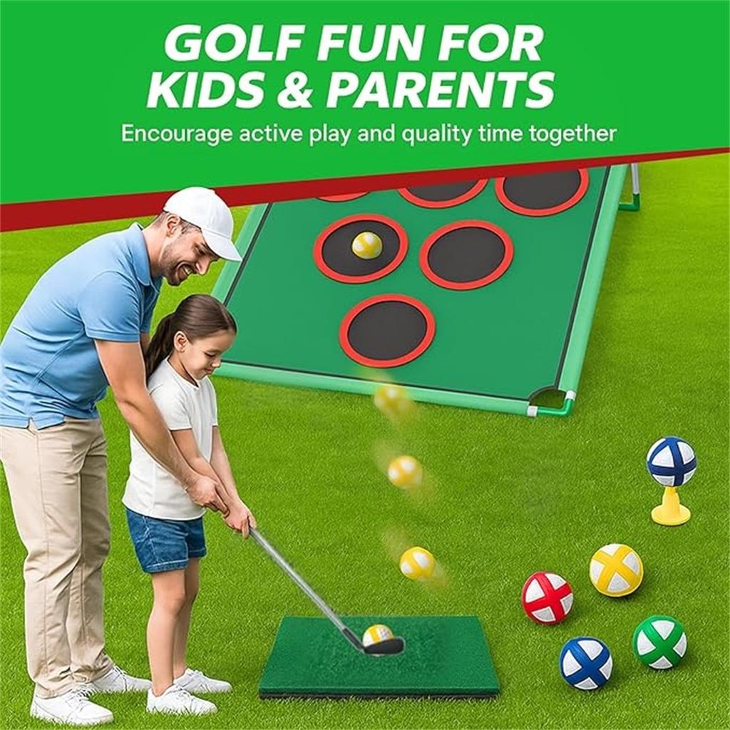 Golf Practice Net for Chipping and Hitting, Foldable Training Cage, Indoor Outdoor Golf Target Net for Accuracy, Swing, and Short Game Practice