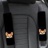 2PCS Cute Corgi Car Seat Belt Cover Quick Installation/Removal, Safety Fixation, Truck, SUV - Perfect Gift for Drivers