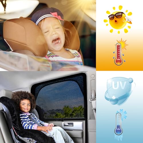 ZATOOTO Car Insect Repellent Net, Screen Door, Ventilation, Insect Repellent, Blackout, Privacy, Sleeping in the Car, Wind Net, UV Protection, Pr