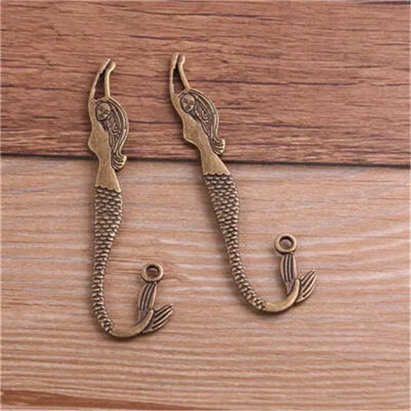 

2 шт. Металлическая закладка-русалка, бронзовый тон, форма русалки, офисные и школьные принадлежности, подарок для студентов, канцелярские товары 2pcs