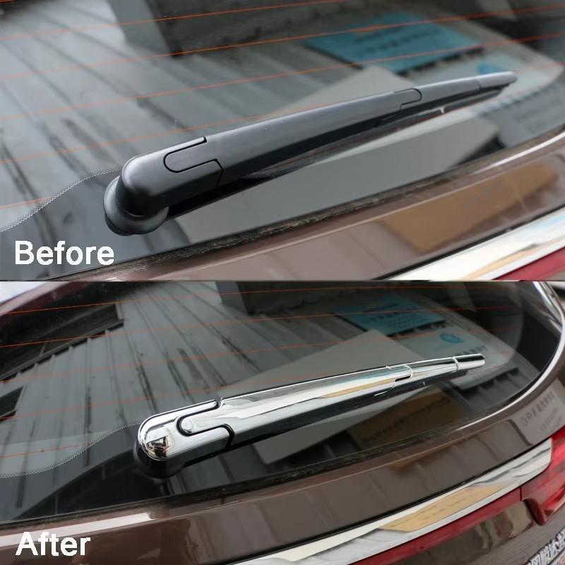 For Kia Sportage 4 QL 2016 2017 2018    ABS Car Rear Wiper Protection Cover Rear Window Wiper Nozzle Trim Accessorie