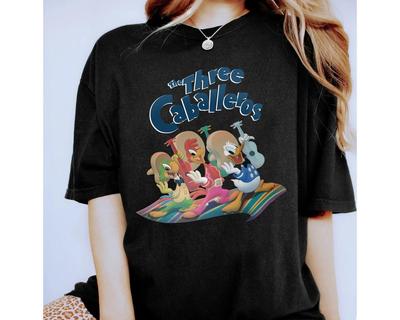 Disney The Three Caballeros Classic Donald Duck Jose Carioca Panchito Pistoles Shirt, Unisex T-shirt Birthday Gift Kid Toddler Tee