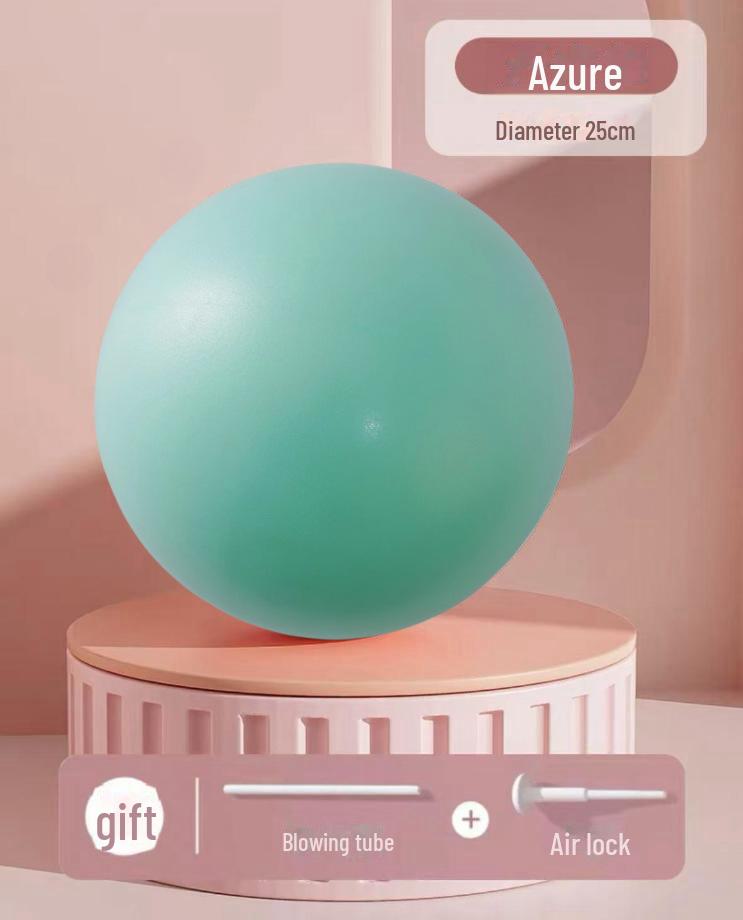 25 cm matný PVC míček na pilates/jógu s ochranou proti výbuchu – mini trubice na pšenici pro gymnastiku, rovnováhu a fitness