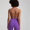 Candy Color Nude Feel Workout Bra Outdoor Tight Running Exercise Underwear Shockproof Quick-Drying Workout Clothes Tops Women