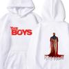 Vintage Herbst Winter The Boys Fleece Kapuzenpullover Street Pullover Herren Print Fleece Pullover Kordelzug Übergroße Kleidung Oberteil