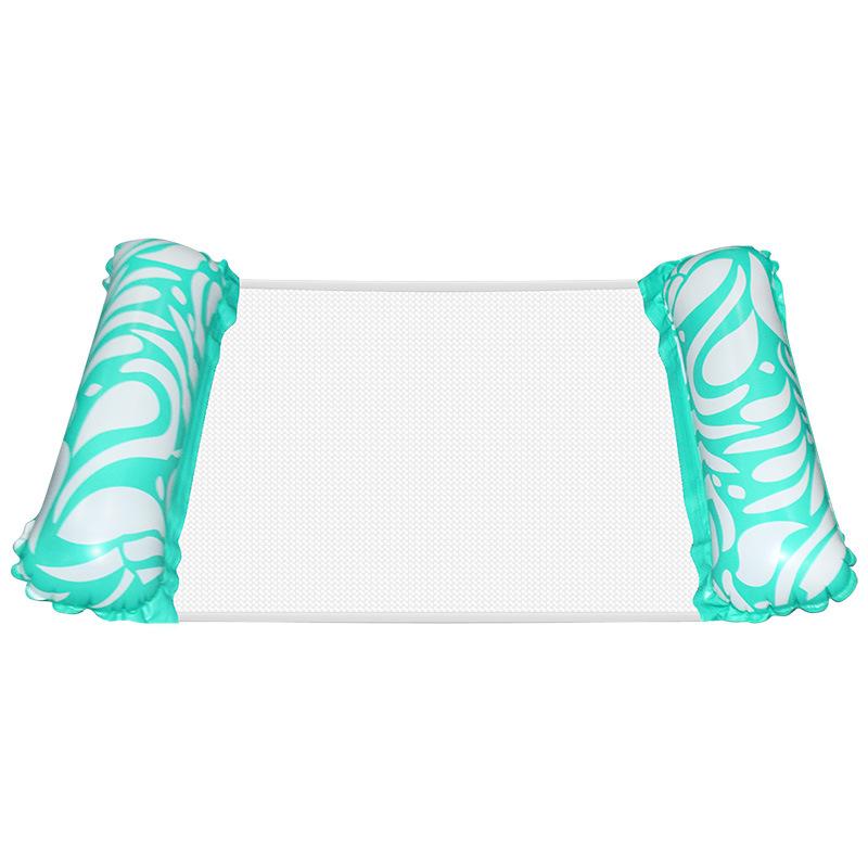 

Новый надувной плавающий ряд, шезлонг для вечеринок у бассейна, переносная плавающая кровать, водная надувная плавающая кровать, кольцо для плавания 135*70CM