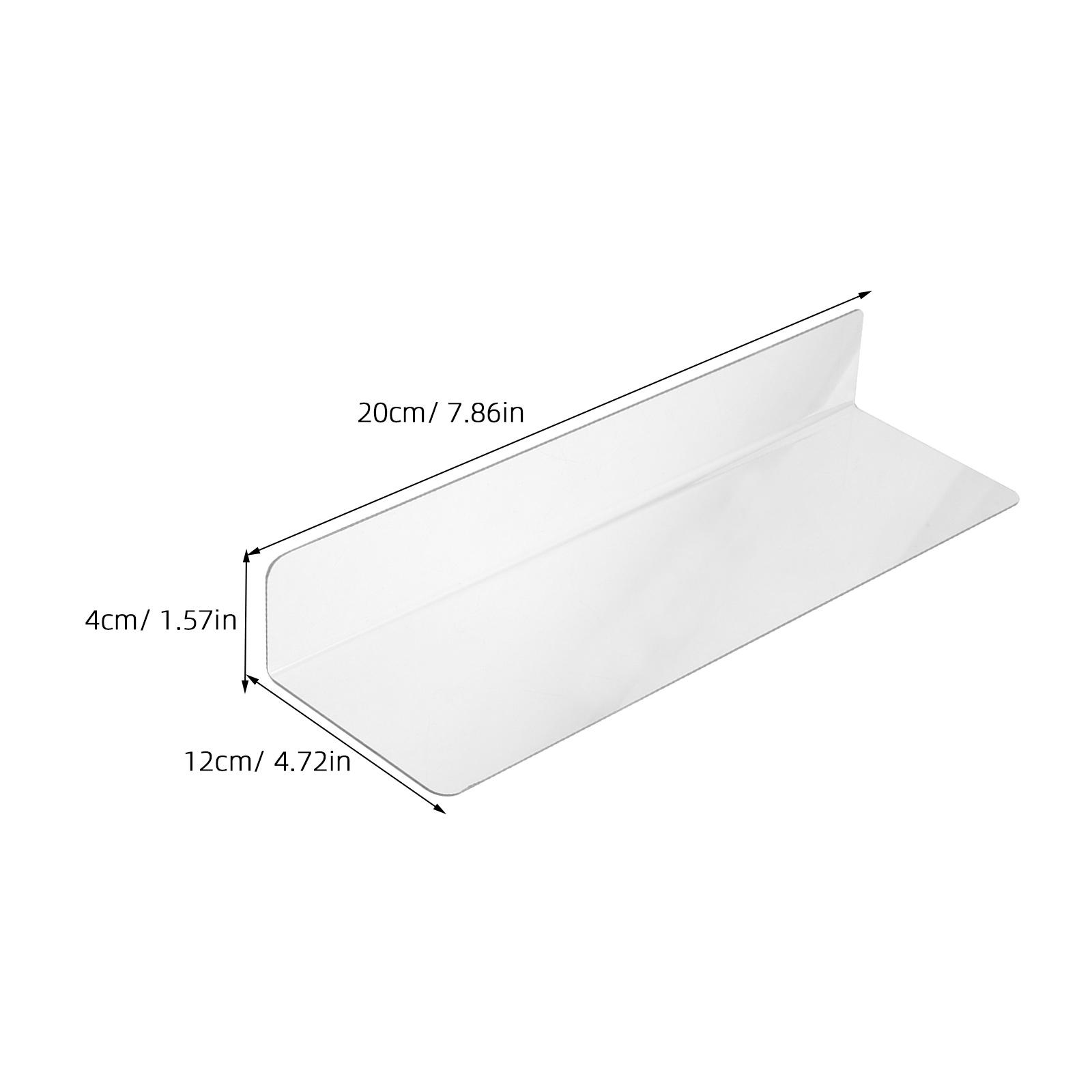 

20Pcs L Type Plastic Shelf Dividers Clear Shelf Separators for Store Retail Kitchen Cabinet Organizer Dividers for Shelves