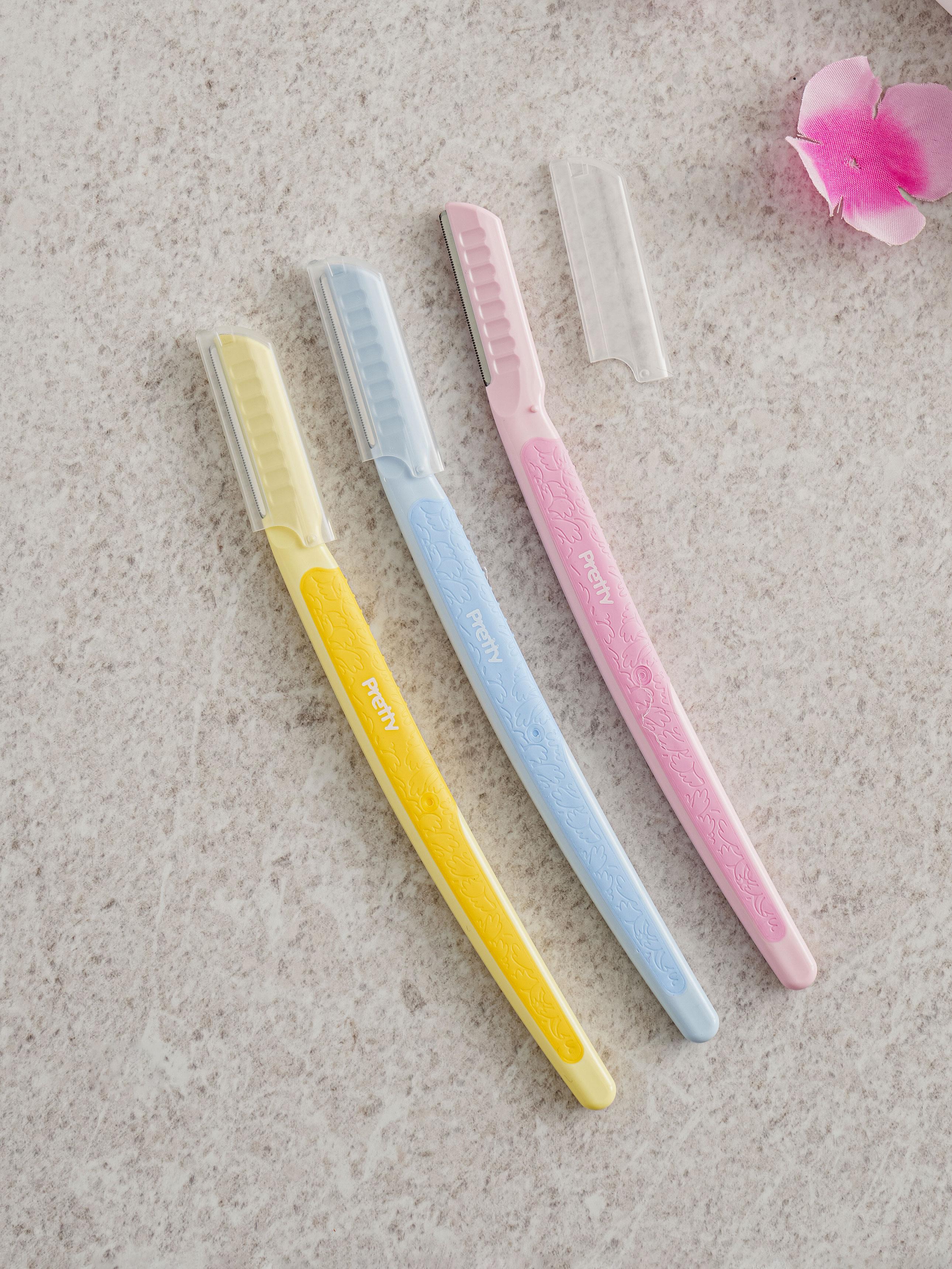 KAI Pretty Japan Quality Facial Razors for Sensitive Skin - 3-Pack 1ea
