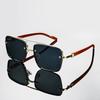 Retro Men Square Metal Frame Sunglasses Fashion for Men and Women Suitable Events Parties Festivals Eyewear UV400 Sun Glasses