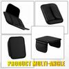 Black Leather Seat Cushion Armrest Protector Storage Pad Interior Car Accessory