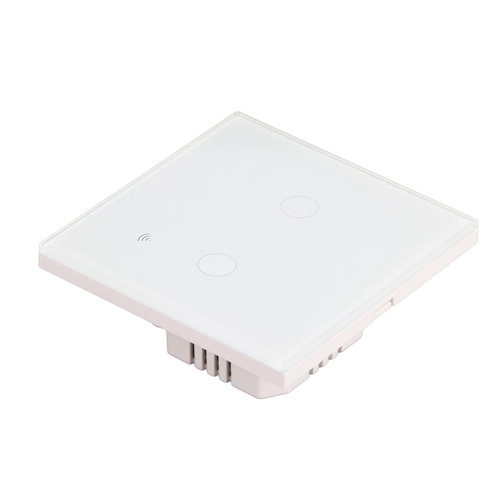 Smart Switch Multiple Users Voice Remote Control 2 Gang Wifi Single Control Switch White AC110‑240V