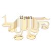 Creative Wooden Digital Table Number Cards for Weddings