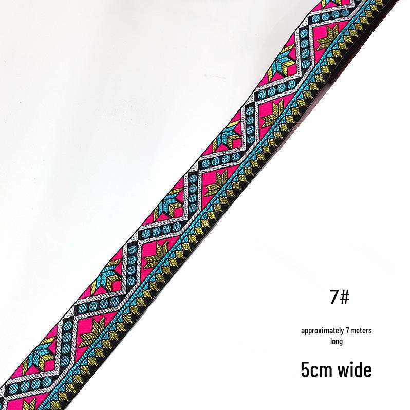 Xin Yuan 5cm Ethnic Yi Zhuang Mongolian Costume Ribbon Lace