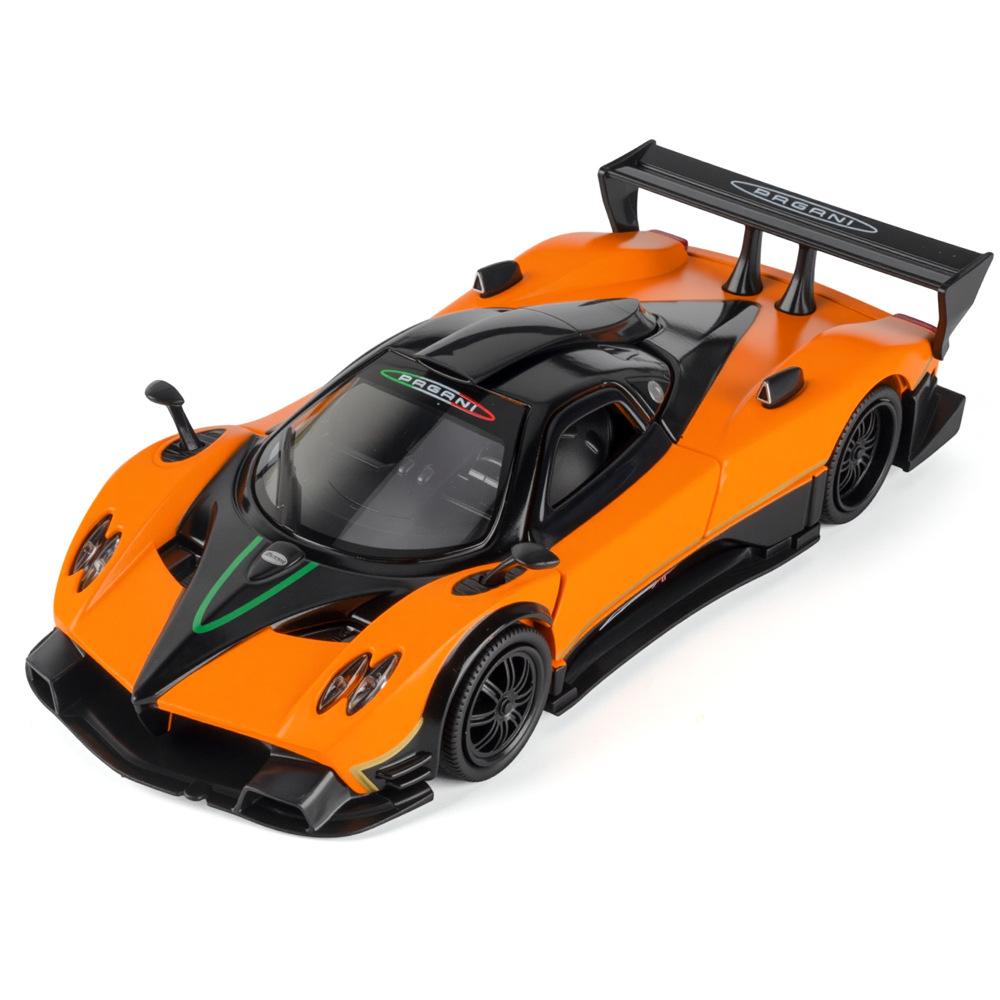 1/32 Pagani Zonda R Supercar Alloy Car Model Sound and Light Pull Back Children's Toy Collectibles Birthday Gift