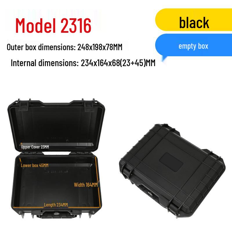 Waterproof Thickened Handheld Tool and Instrument Protection Box, Small Plastic Packaging Box