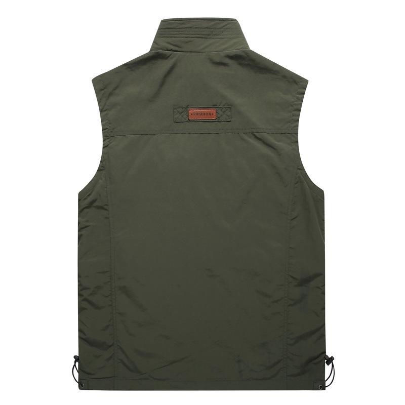 Men's Quick-Drying Stand Collar Outdoor Vest - Spring/Summer 2020 Fashion