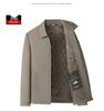 Men's Autumn & Winter Thickened Cotton Jacket for Middle-Aged & Elderly - Lapel Casual Dad Coat