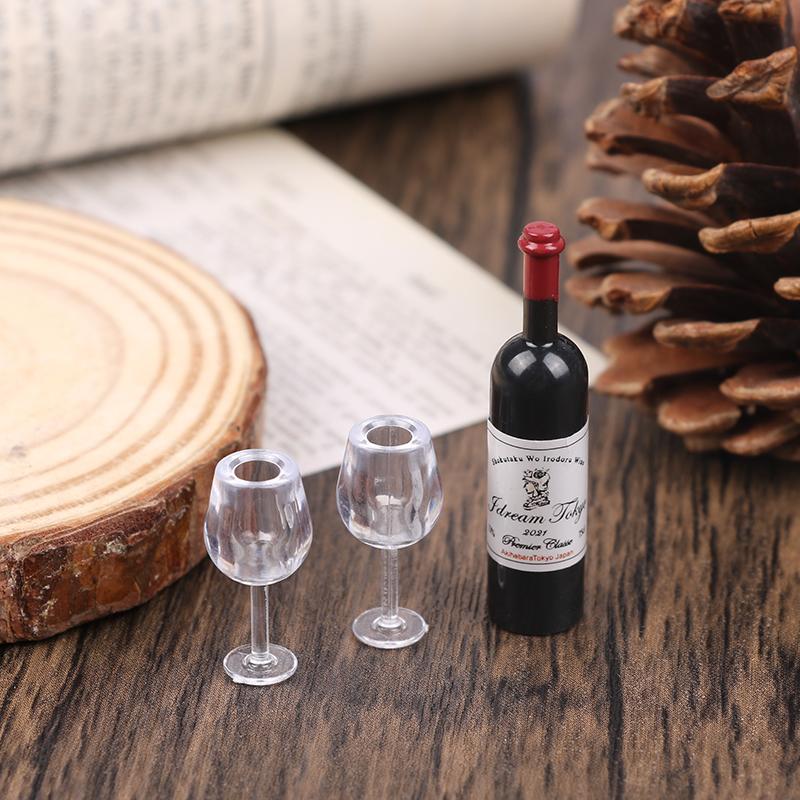 Miniature Food Enjoy Doll House Simulation Red Wine Box Enjoy House Scene Props Figure Accessories Model great for daily use