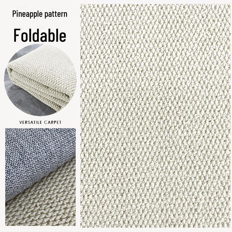 Washable Foldable Imitation Sisal Tatami Mat – Non-Slip, Easy-Care Floor Covering for Bedroom, Bay Window, or Living Room.