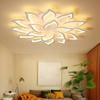 Modern LED Ceiling Light Fixture Flower Design Chandelier Dimmable Home Lighting Kitchen Living Room Bedroom Ceiling Lamp Lustre