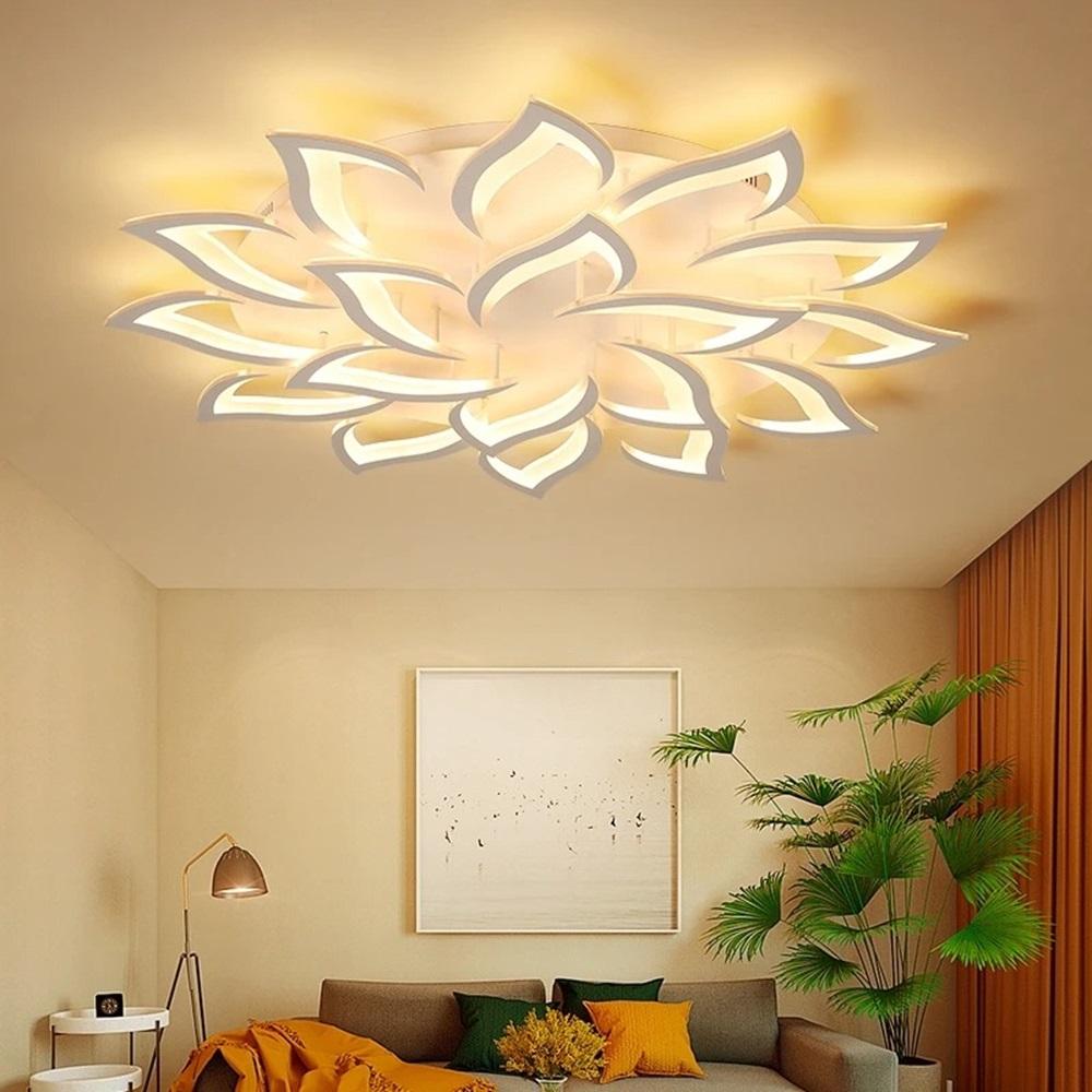 Modern LED Ceiling Light fixture Flower Design chandelier Dimmable Home Lighting Kitchen Living room Bedroom Ceiling Lamp lustre