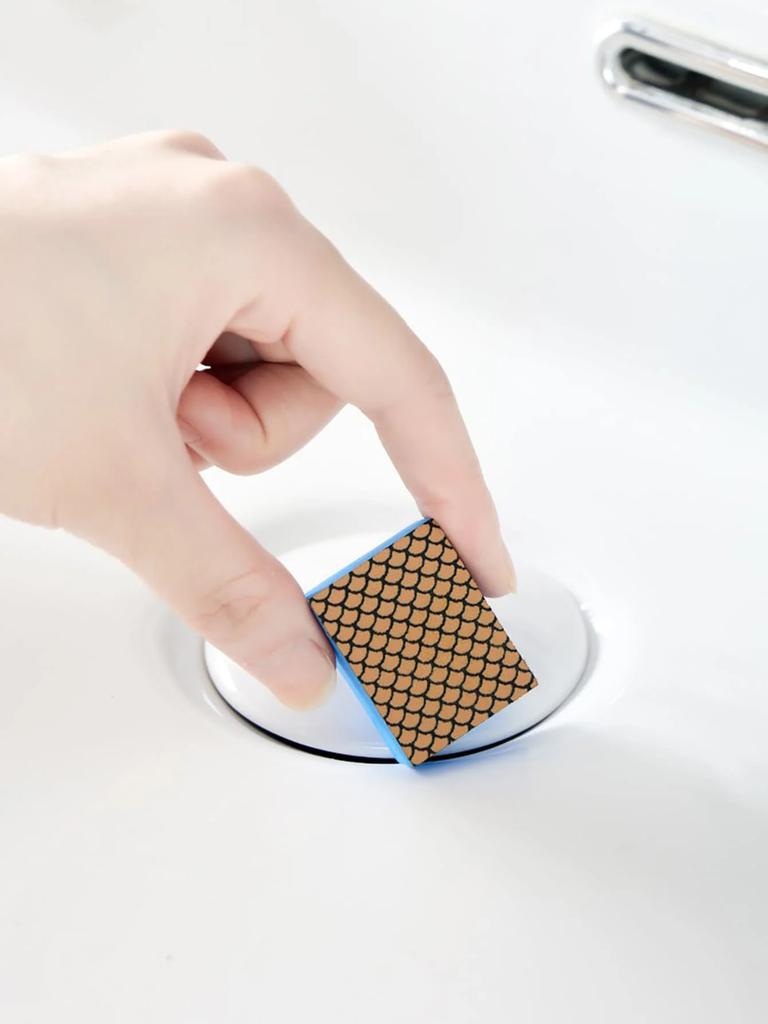 1pc Mirror Diamond Sand Sponge Wipe Glass Wipe Bathroom Door Mirror Scale Cleaning Magic Wipe To Remove Dirt