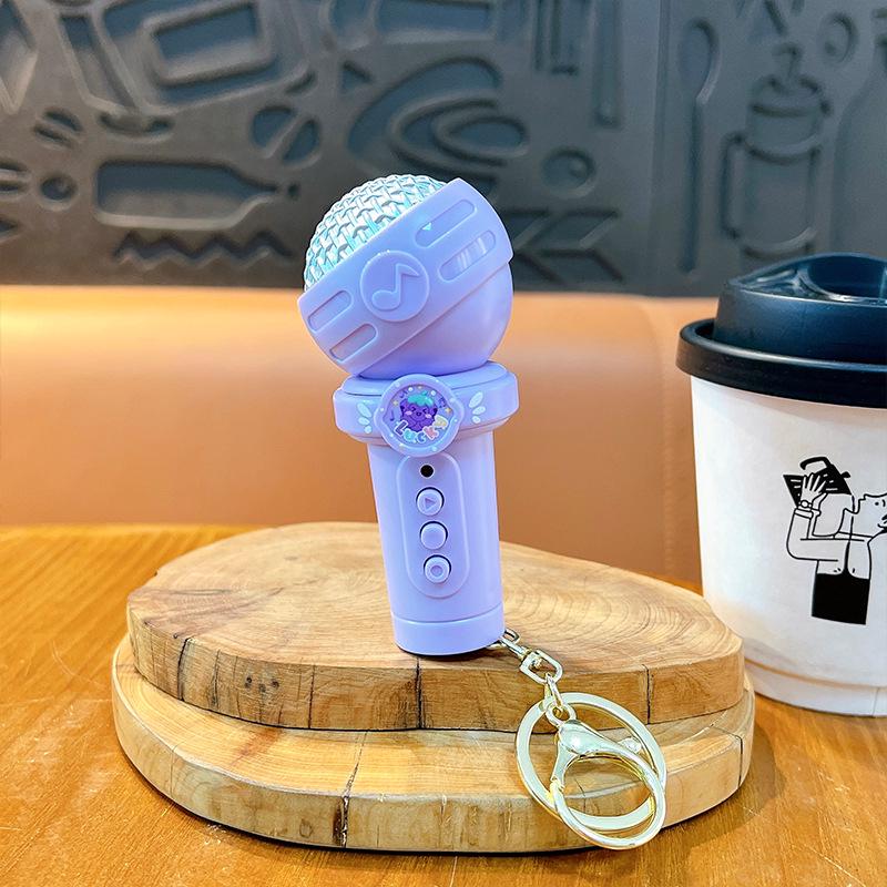Creative Multifunctional Keychain Microphone - Cute Bag Accessory & Student Toy Pendant Gift