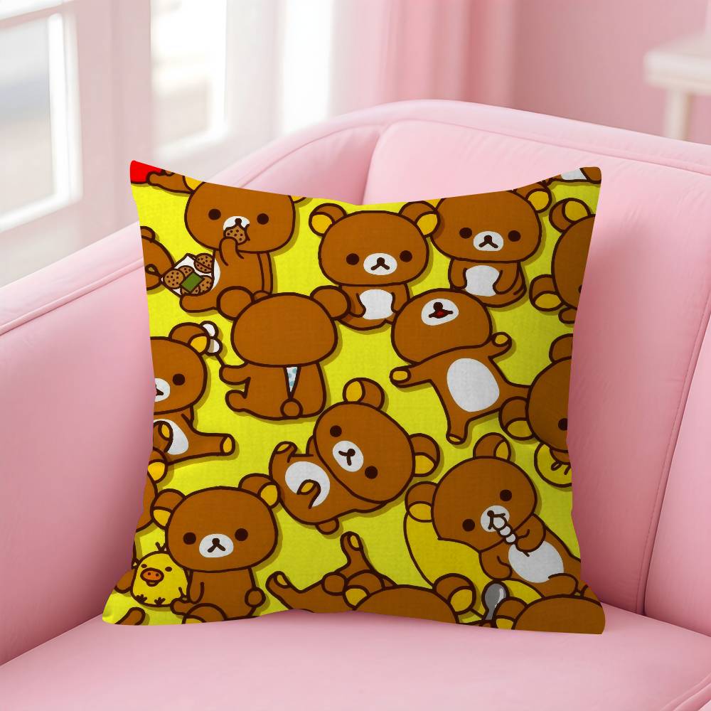 Popular Character Cute R-Rilakkuma Anime Cushion Cover Decorative Pillow Sofa Home Decor Case Pillow Cases