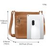 Genuine Leather Bag Ladies Shoulder Bag Multi Compartment Crossbody Bag Cowhide Shoulder Crossbody Bag