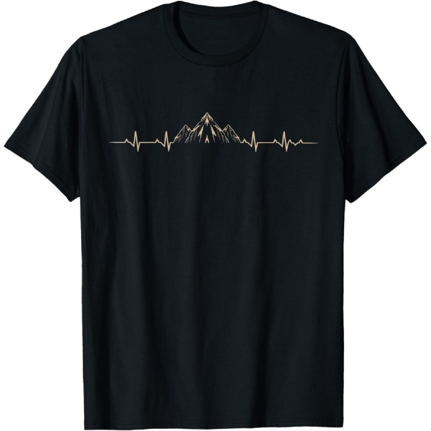 Outdoors Wildlife Forest Nature Heartbeat Mountains Hiking T-Shirt S