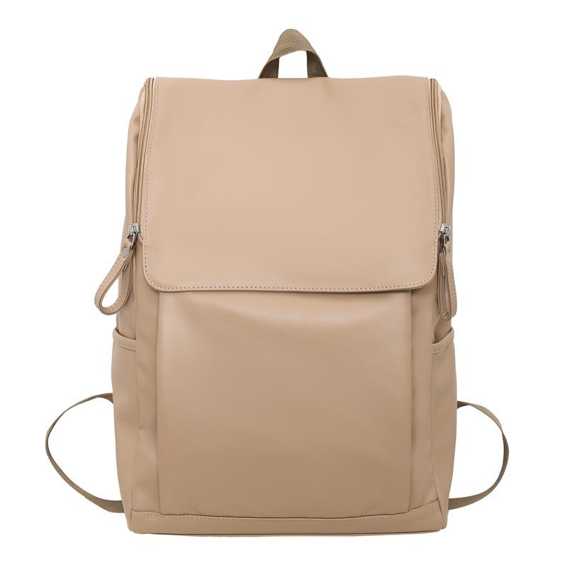 

Waterproof and Dirt Resistant PU Leather Backpack for College Students, Large Capacity Casual Backpack, Fashionable Women s Computer Backpack хакі