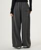 UNKNOWN PLANET [Fleece-Lined] Side Cut Pigment Sweatpants Charcoal