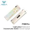 Aula F108Pro/F108 Wireless  Mechanical Keyboard 108Key Full Size RGB Hot Swap Macro Esport Gaming Office Dual Use PC Peripheral