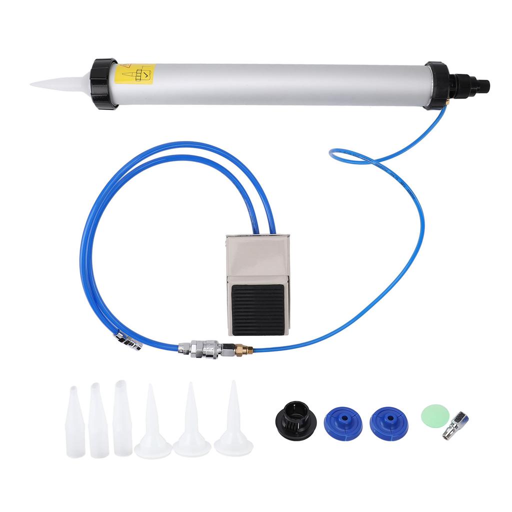Pneumatic Caulking Tool Aluminum Alloy Portable Efficient Pneumatic Glue Caulk Cartridge Applicator Tool for Home